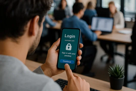 secure business accounts with passkeys and MFA